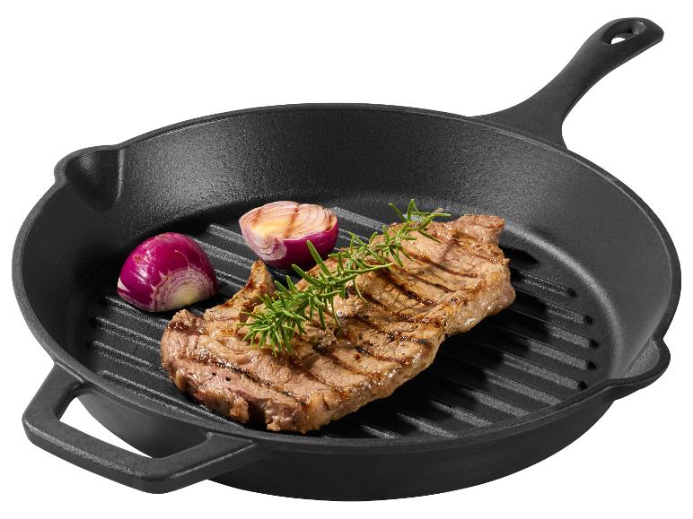 GRILLMEISTER Gusseisen-Bratpfanne / Gusseisen-Grillpfanne