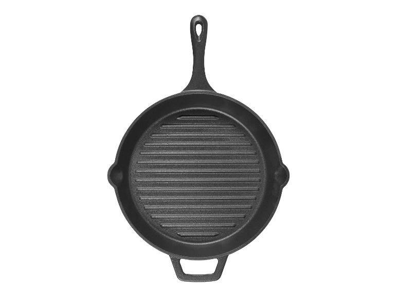 GRILLMEISTER Gusseisen-Bratpfanne / Gusseisen-Grillpfanne